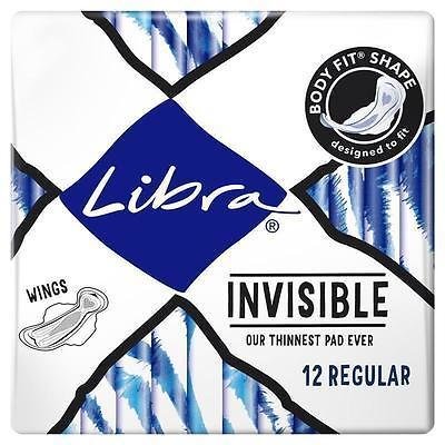 LIBRA INVISIBLE REGULAR PADS WITH WINGS