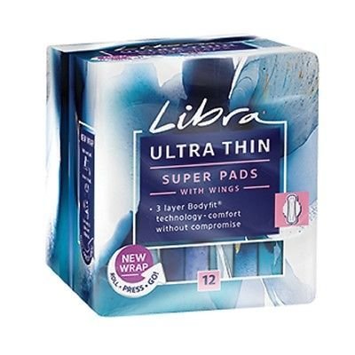 LIBRA ULTRA THIN SUPER PADS WITH WINGS