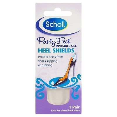 SCHOLL PARTY FEET INVISIBLE GEL HEEL SHIELDS - 1 PAIR