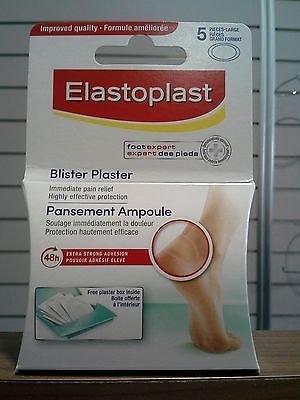ELASTOPLAST BLISTER PLASTER 5 LARGE - IMMEDIATE PAIN RELIEF