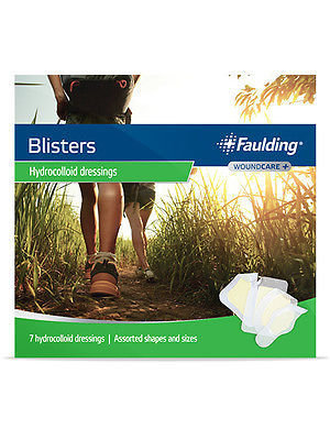 FAULDING BLISTERS HYDROCOLLOID DRESSINGS 7 WALLET PACK