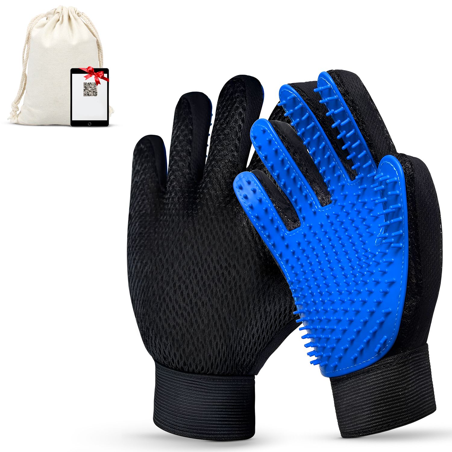 Guante Quitapelos para Gatos y Perros de Silicona SALVAYRO®