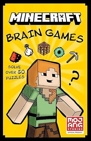 Minecraft Brain Games: Solve Over 90 Puzzles! Paperback