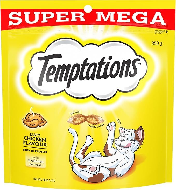 TEMPTATIONS Cat Treats Tasty Chicken Flavour 350g Bag