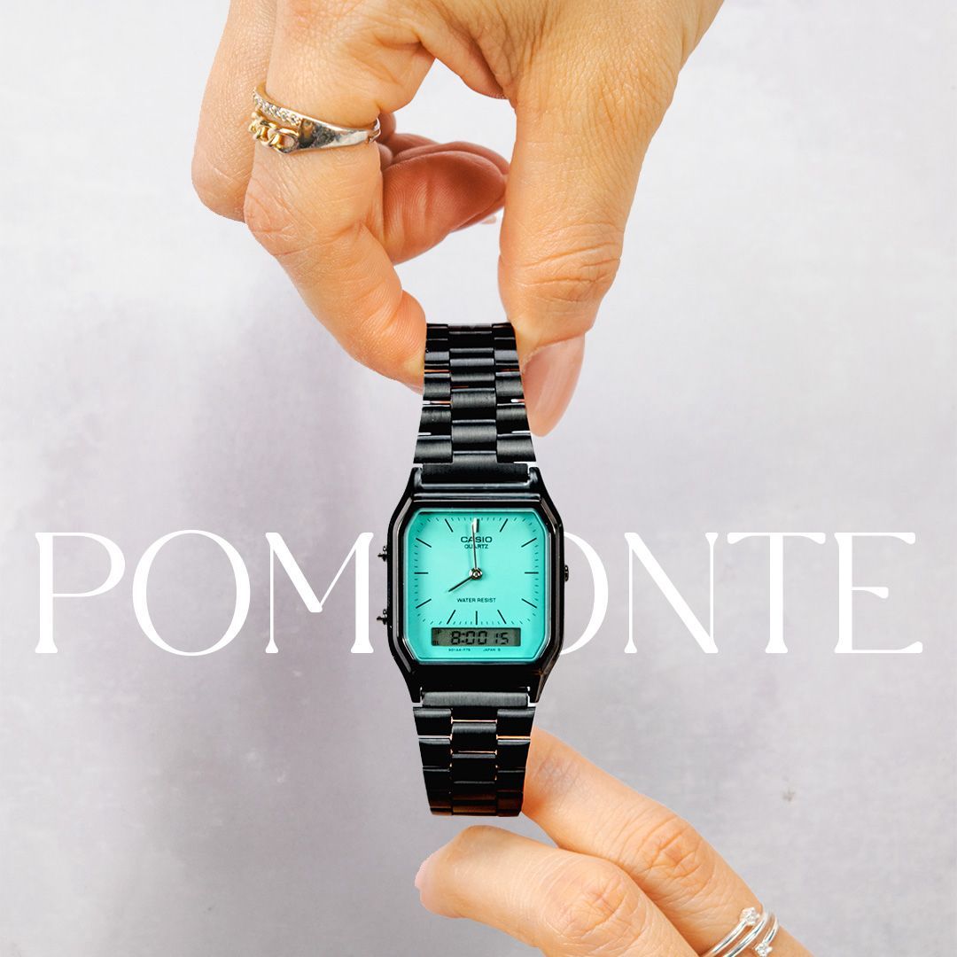 Casio old money fondo turquesa