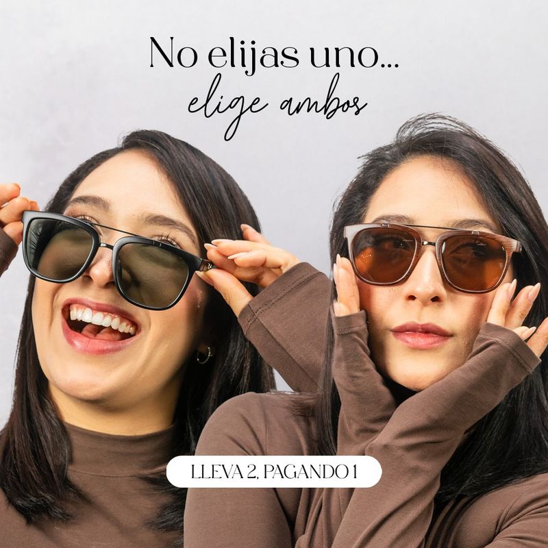 Lentes de sol 2x1