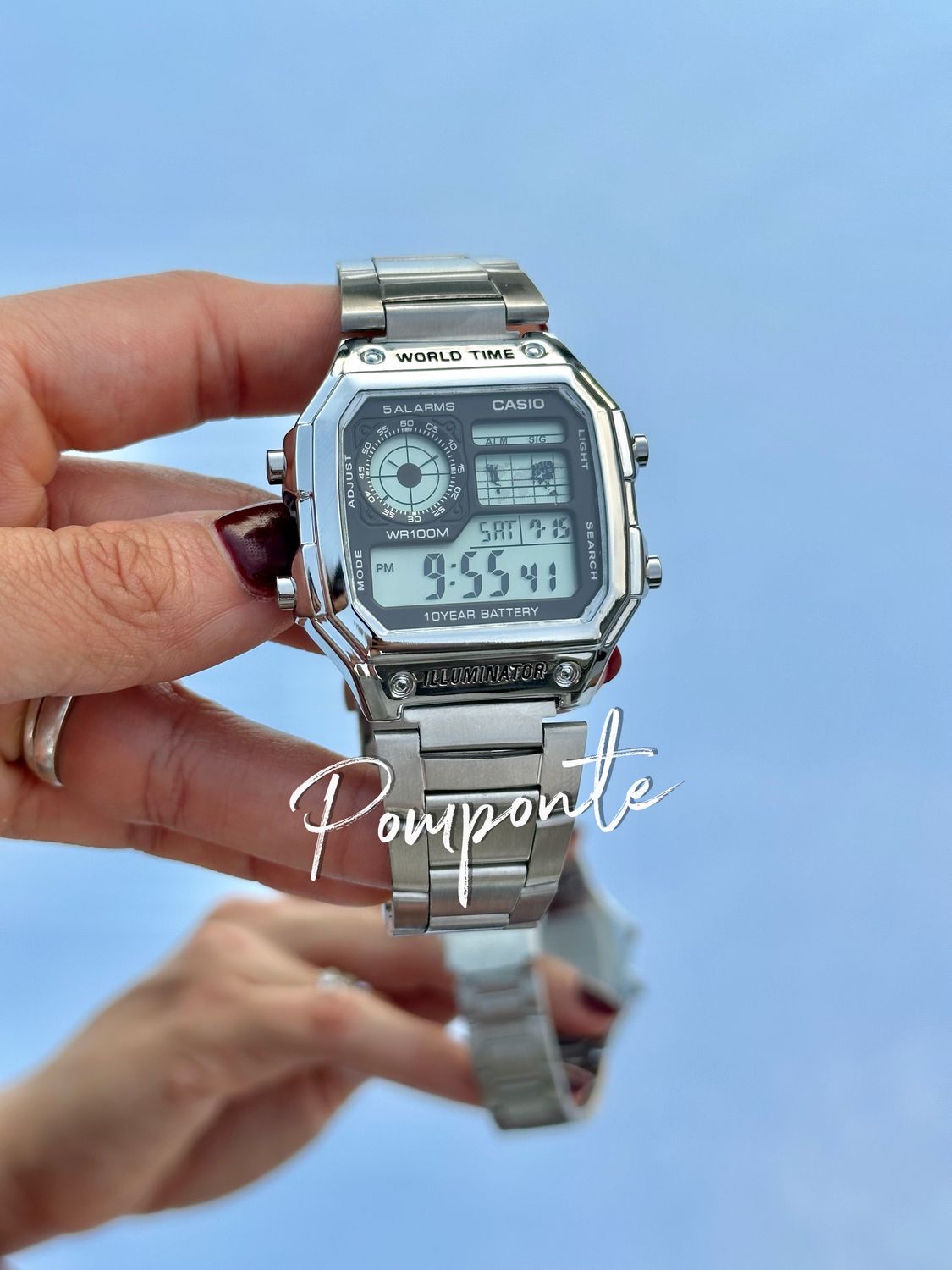 Casio world plata