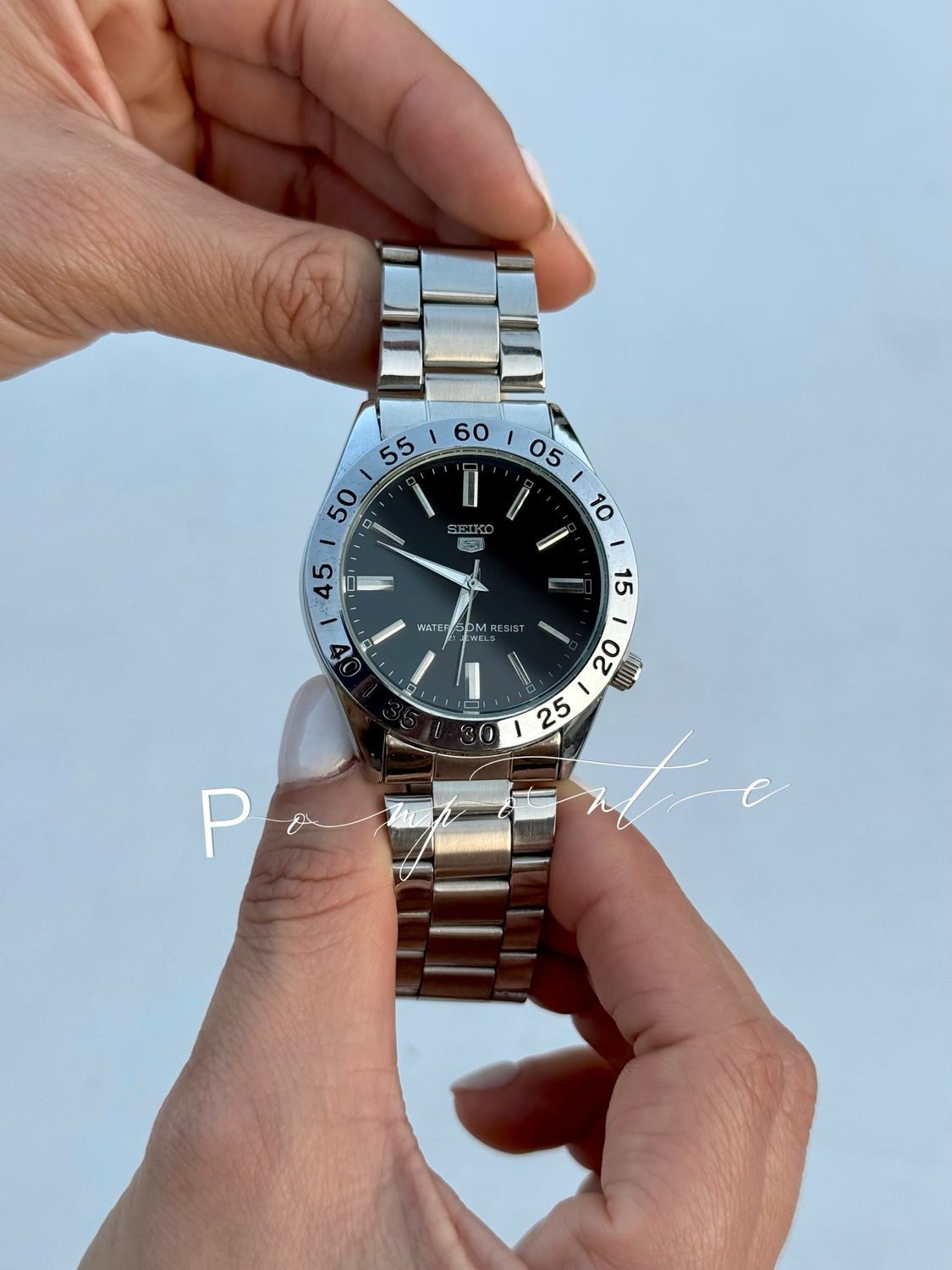 Seiko 5 fondo negro