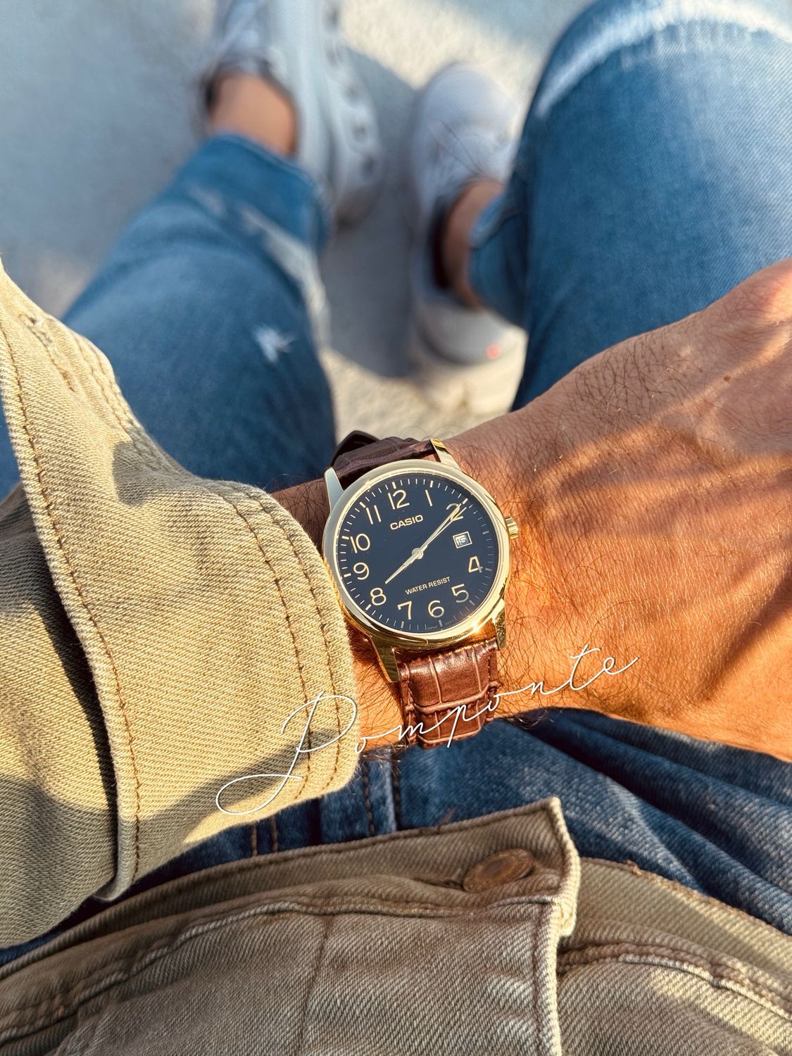 Casio cuero MTPV002GL