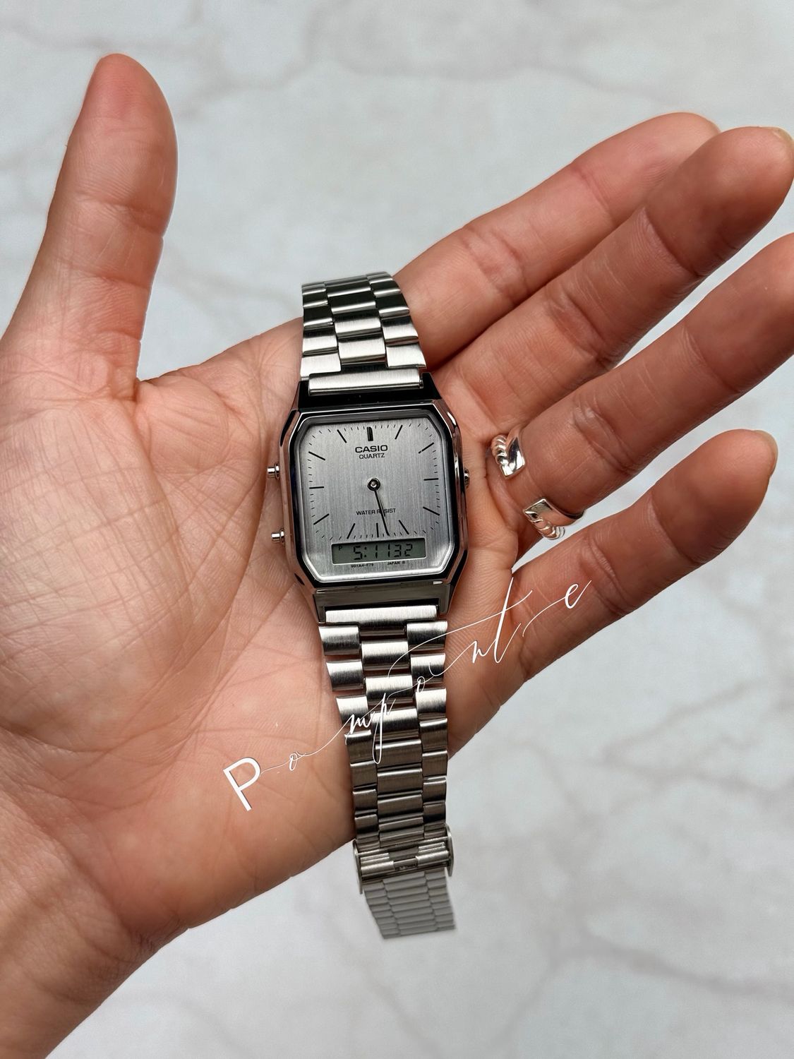 Casio old money full plateado