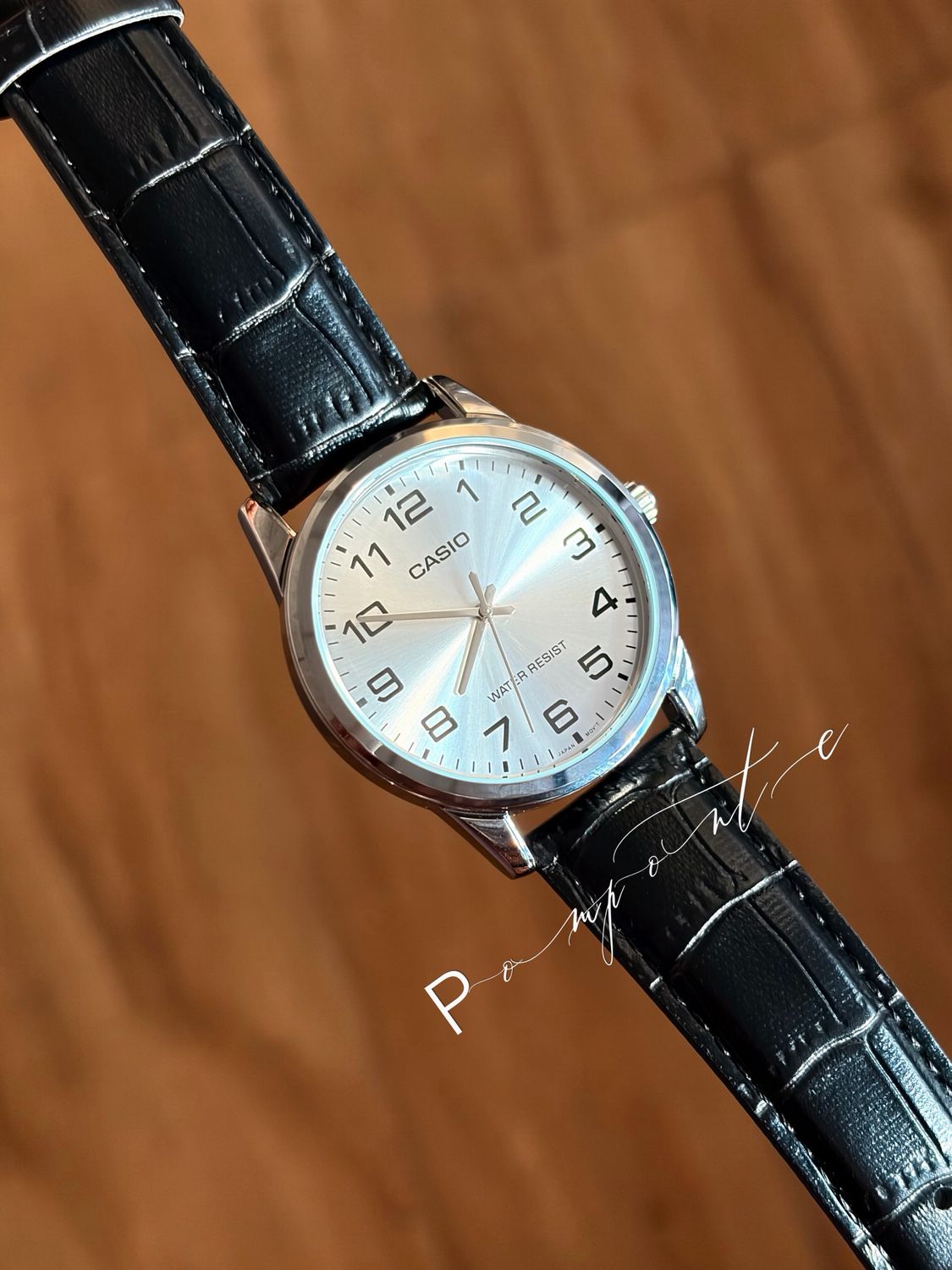 Casio MTP-V001L cuero negro 