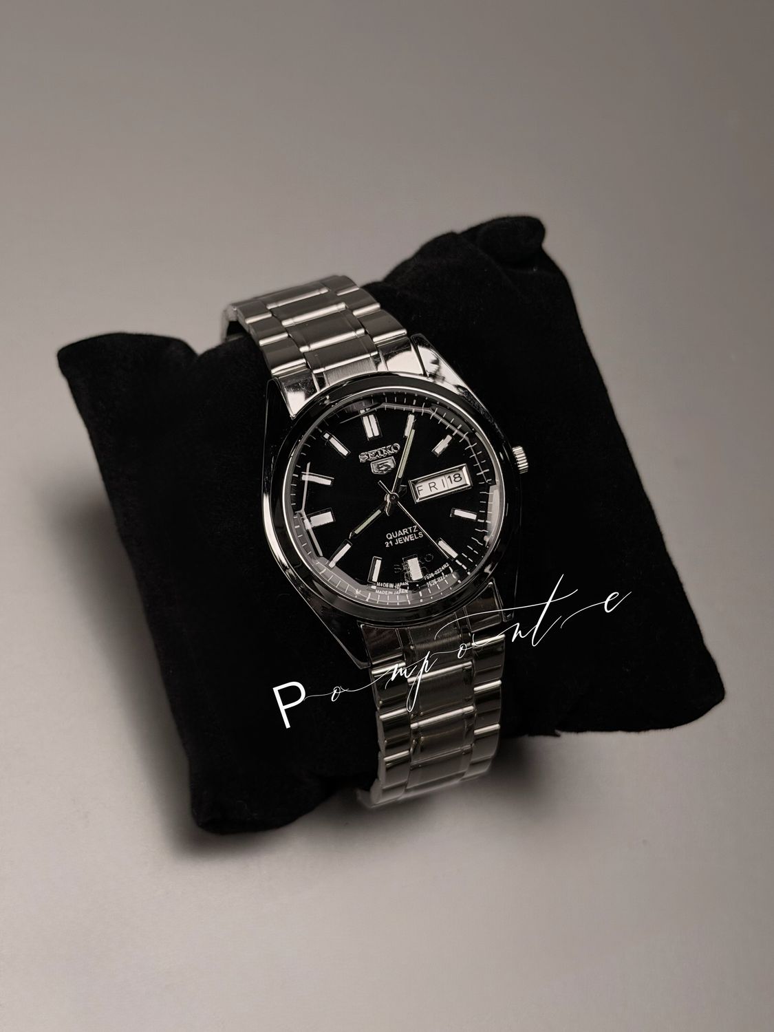 Seiko 5 fondo negro