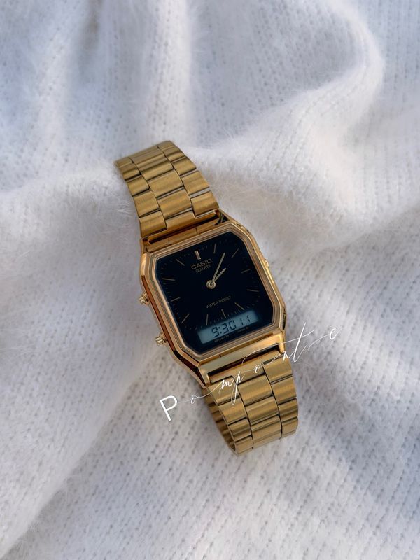 Casio old money dorado con negro