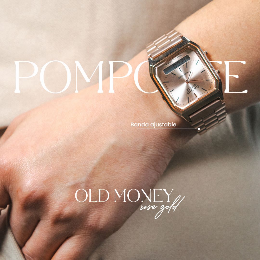 Casio old money rose gold 
