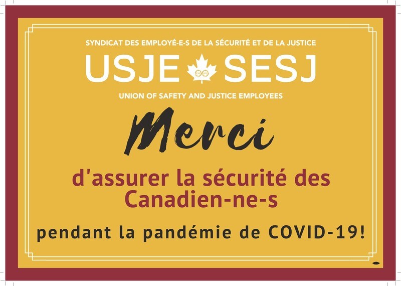 Lawn Sign (Keeping Canadians Safe) / Panneau de pelouse (Assurer la sécurité des Canadien-ne-s)