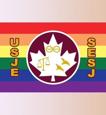 USJE Pride Flag / Drapeau de fierté du SESJ