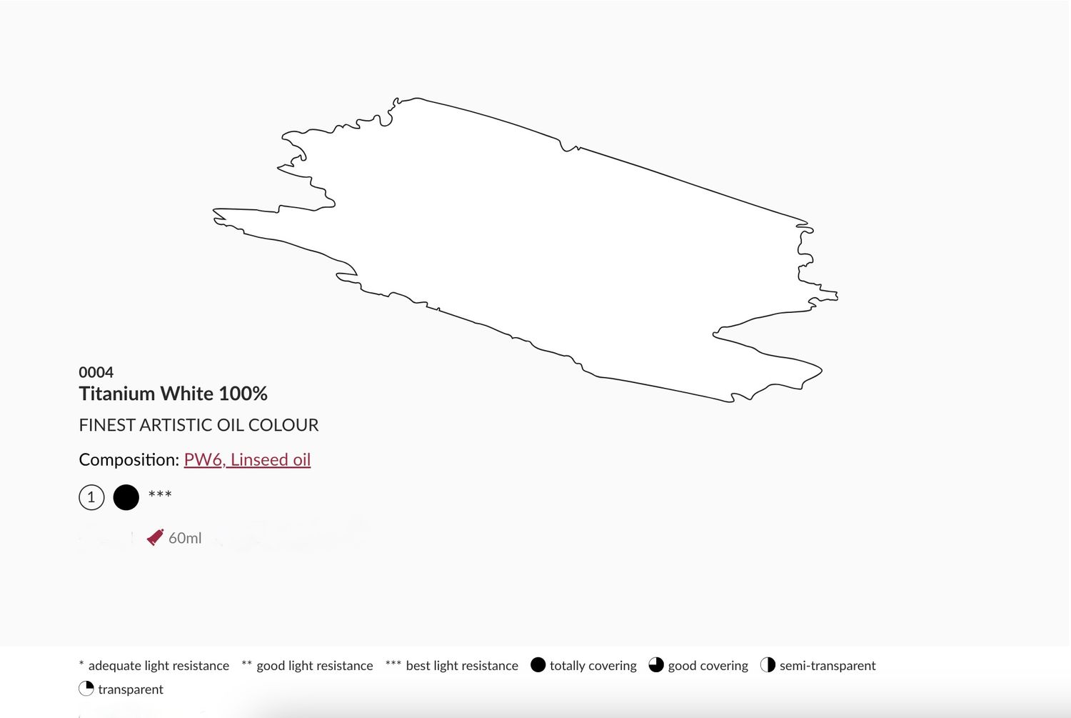 Titanium White oil 100% /0004