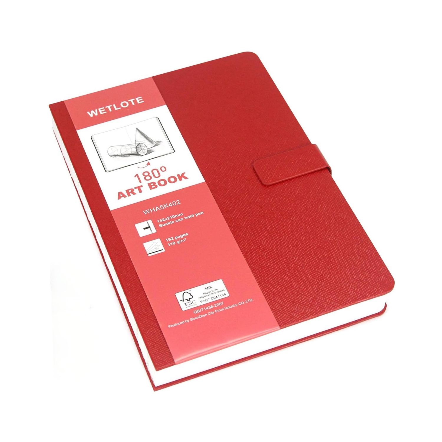 WETLOTE Sketchbook A5, Hardcover Leather Sketchbook, 100g/m² 98 Pages