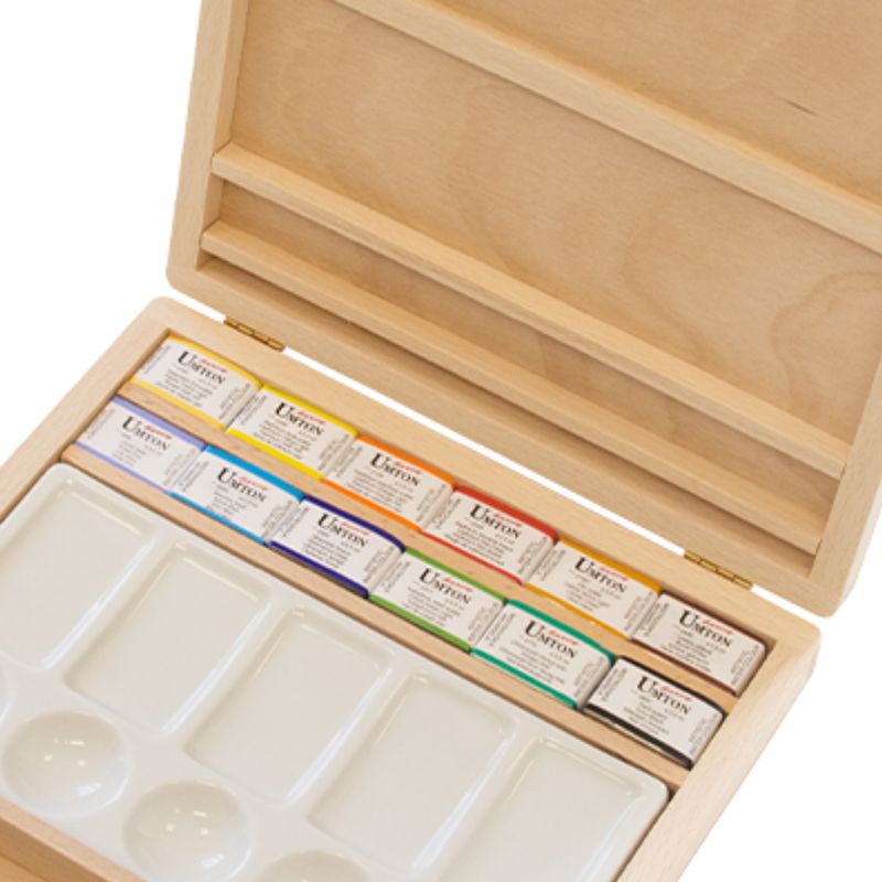 Artistic Watecolours in Wooden Set - 12 colours 