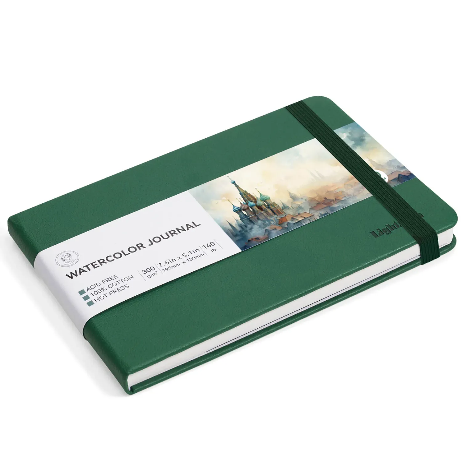 Watercolor Journal – 100% Cotton Hot Press Paper, 300 gsm, 23.5 × 10 cm