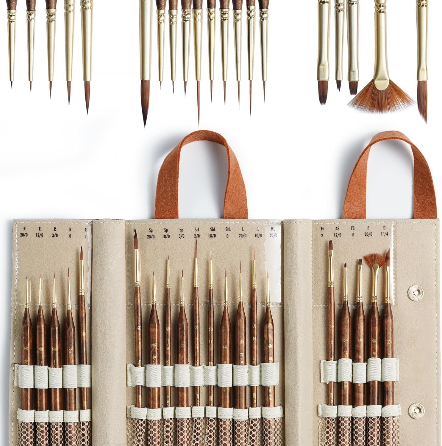 Miniature Detail Paint Brushes Set – 20 pcs