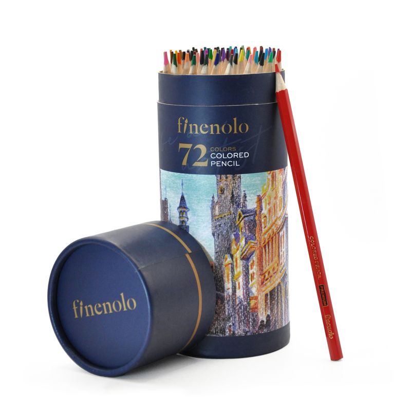 Finenolo Coloured Pencils – 72 Colours Tin Set Finenolo Coloured Pencils – 72 Colours Tin Set