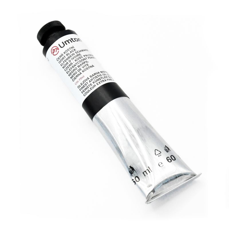  Ivory Black Oil Paint - 60 ml 
