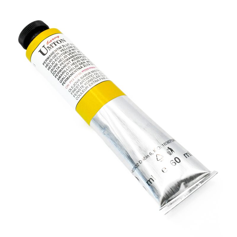 Yellow Middle Oil Paint - 60 ml 
