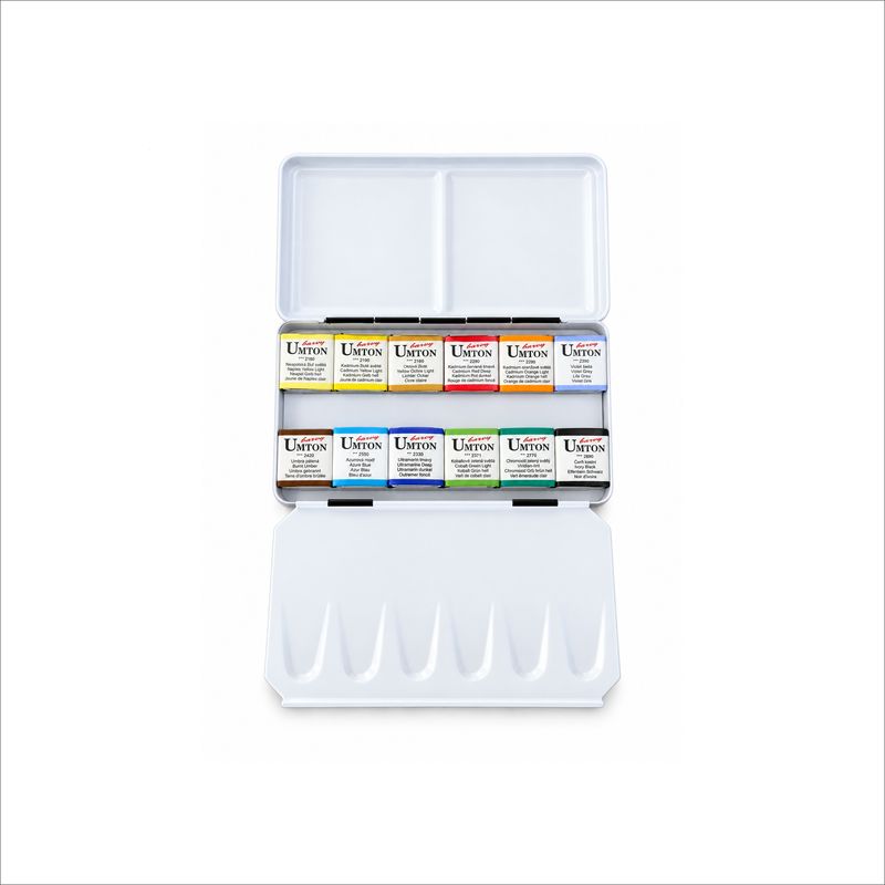Artistic Watercolour in Metal Case - 12 colours 