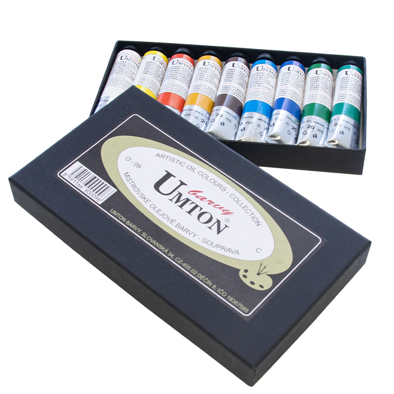 UMTON. Oil Colours Set - 9 colours 