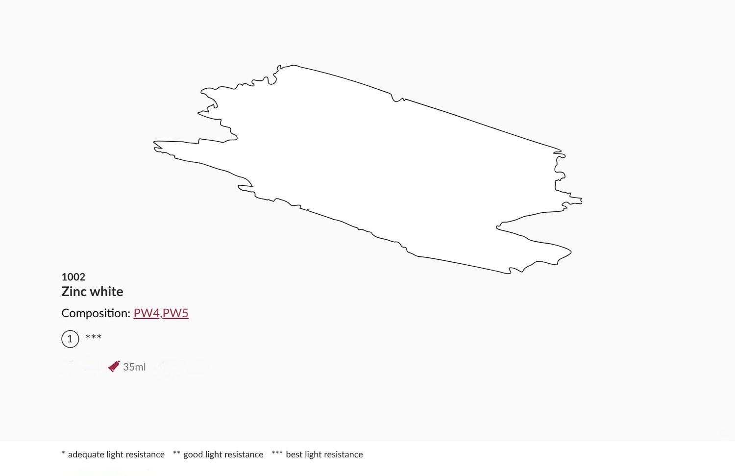 Zinc white gouache 1002