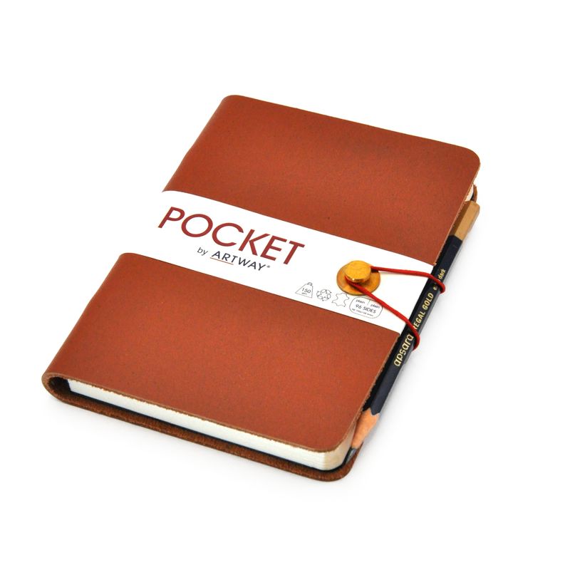 Indigo Leather Journal A6, Handmade Sketchbook with Box Indigo Leather Journal A6, Handmade Sketchbook with Box