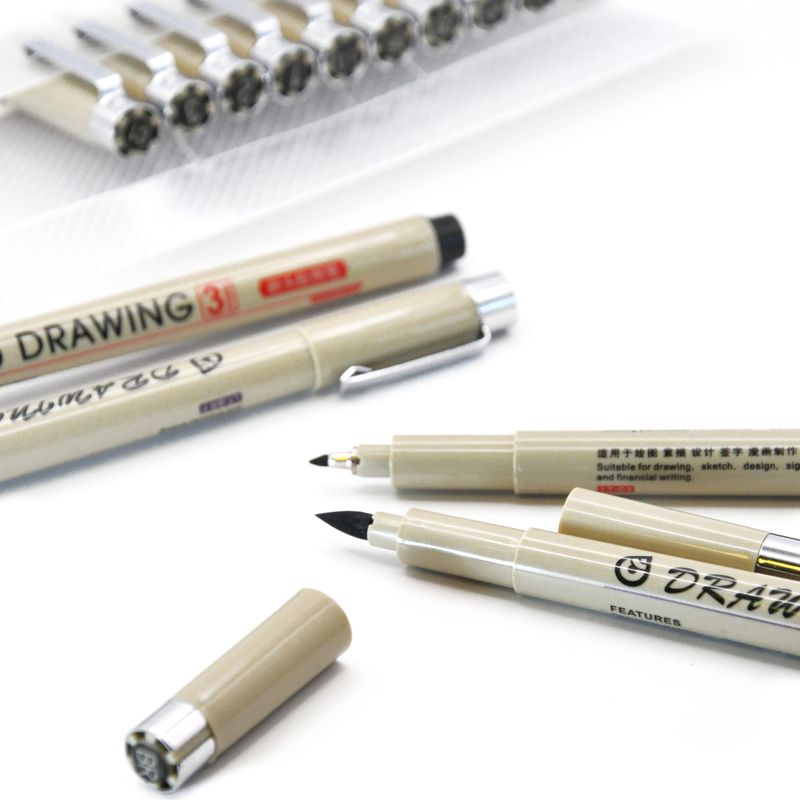 Drawing Pens Set Black – 16 Nibs