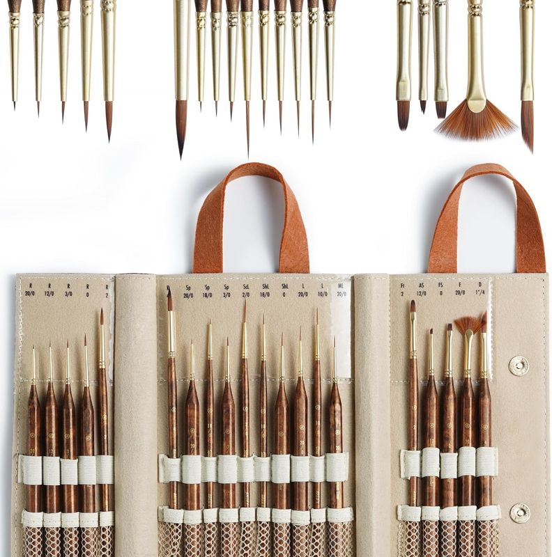 Miniature Detail Paint Brushes Set – 20 pcs Miniature Detail Paint Brushes Set – 20 pcs