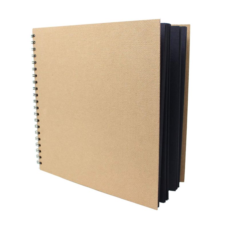 Black Paper Sketchbook A5 – Spiral Bound, Textured Acid-Free Paper Black Paper Sketchbook A5 – Spiral Bound, Textured Acid-Free Paper