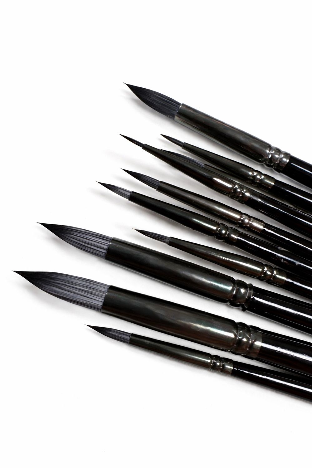 Paint Brushes Set, 10 pcs, Synthetic Hair