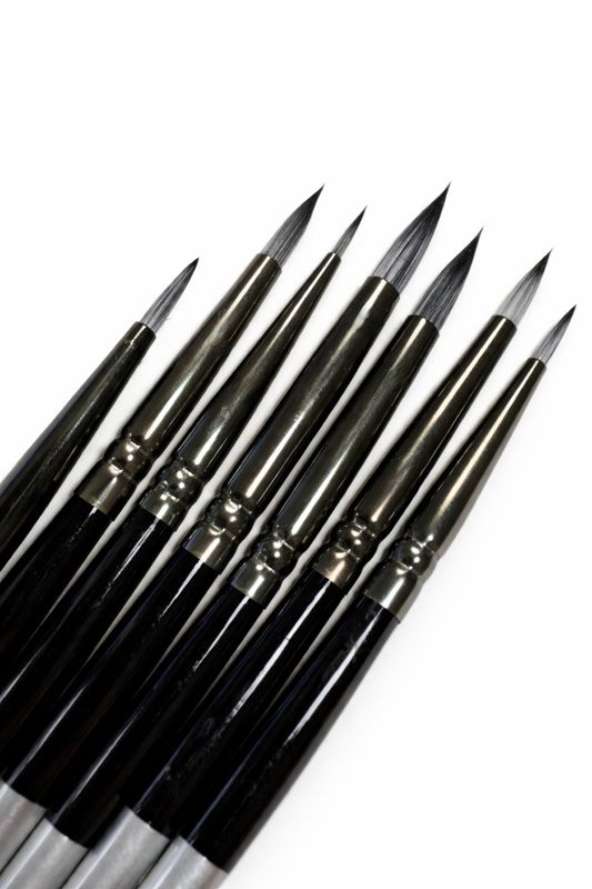 Paint Brushes Set, 10 pcs, Synthetic Hair