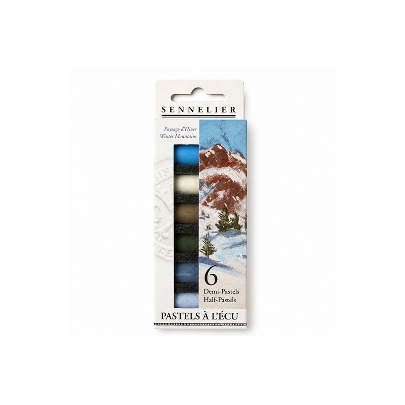 Sennelier Soft Pastels “Winter Mountains”, 6 pcs