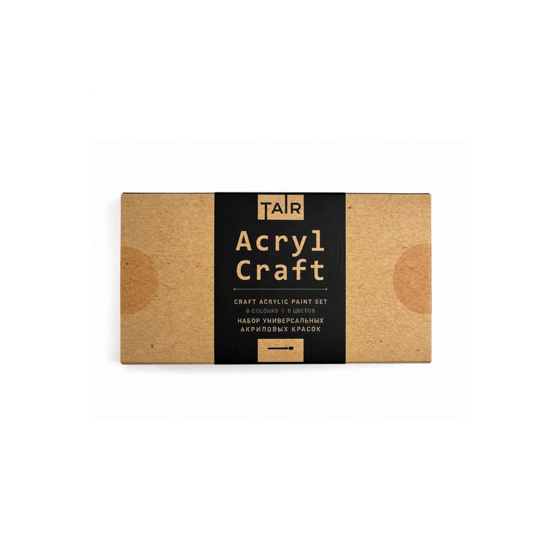 TAIR Craft Acrylic Paint Set — 8 Colours | Universal Acrylic Paints