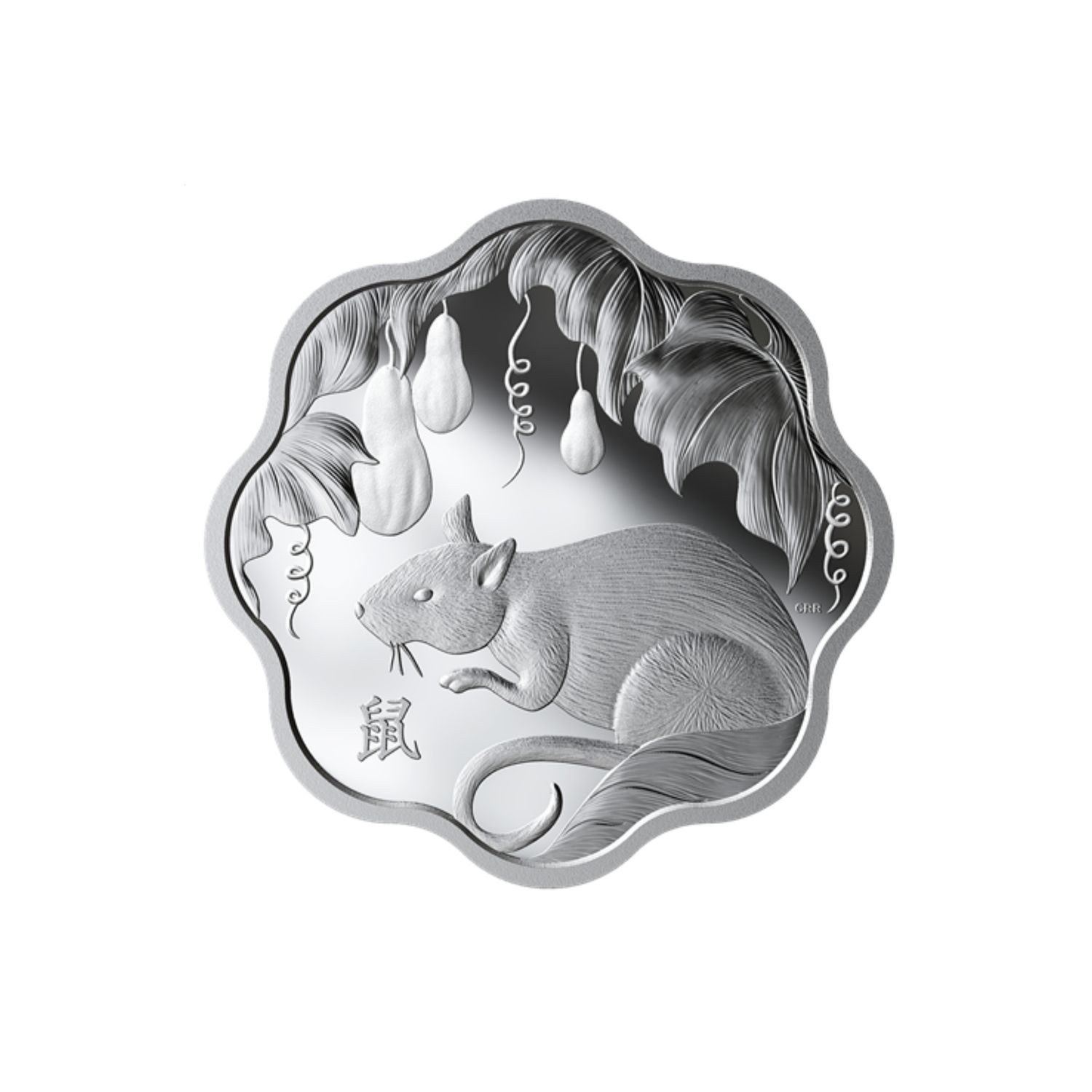Pure Silver Lotus Coin - Year of the Rat