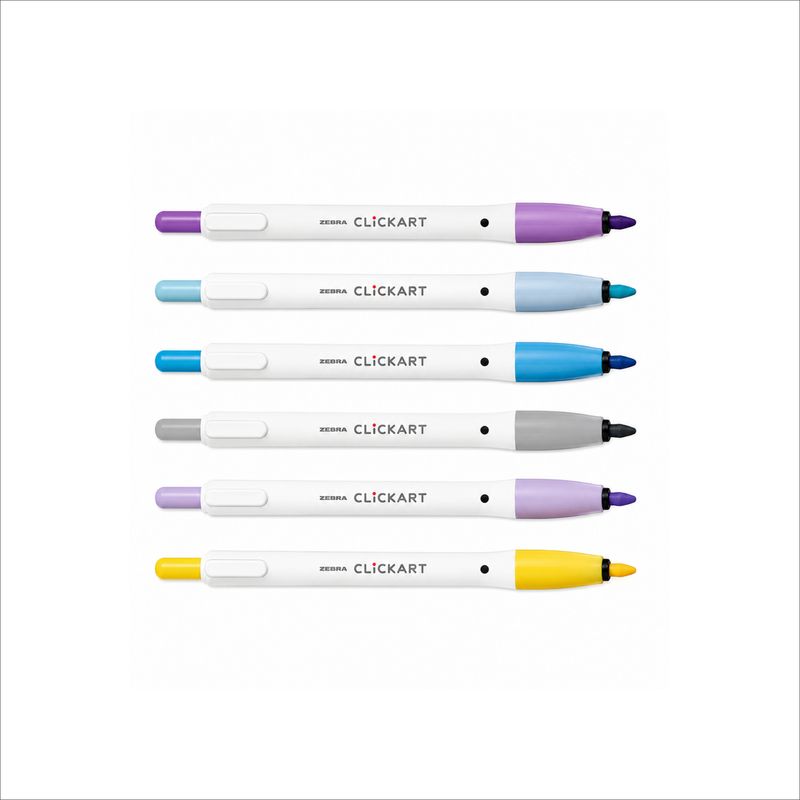 ClickArt Retractable Marker Pens – 0.6 mm (1 Piece)