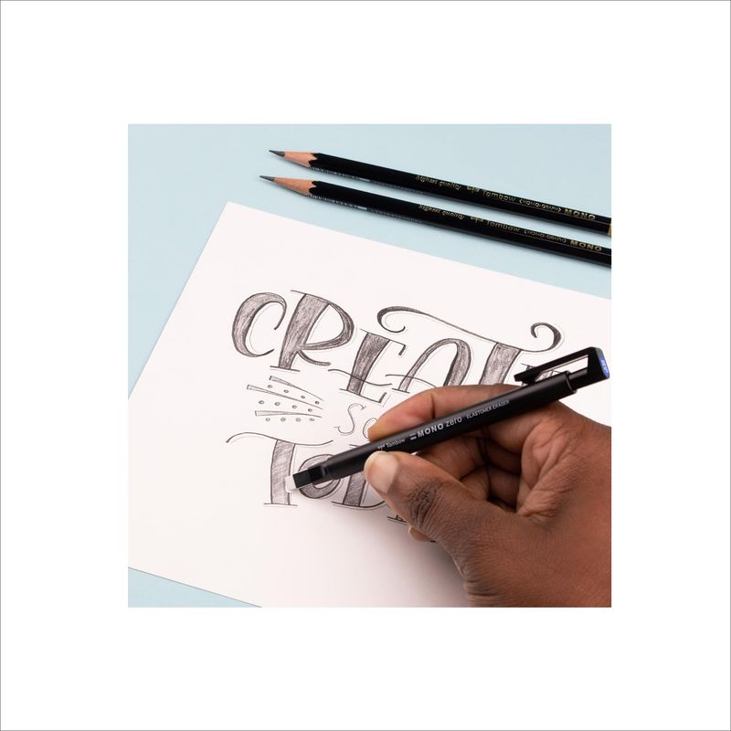 Tombow MONO Zero Precision Eraser – Rectangular 2.5 mm + 2 Refills