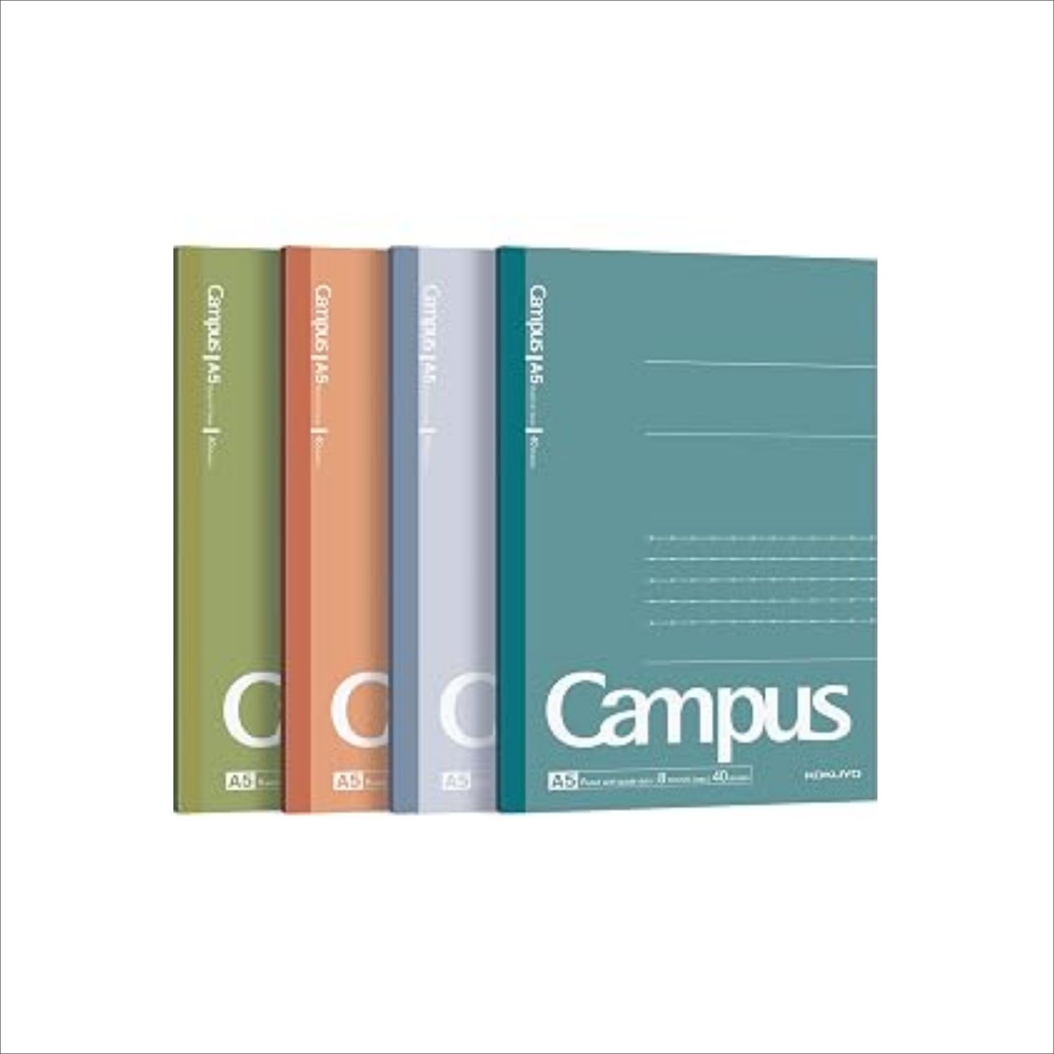 KOKUYO Campus A5 Notebook – Dotted Ruled, 8 mm, 40 Sheets (1 Piece)