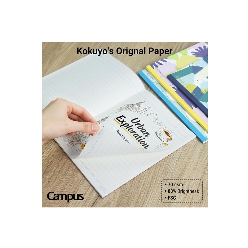 KOKUYO Campus A5 Notebook – Dotted Ruled, 8 mm, 40 Sheets (1 Piece)