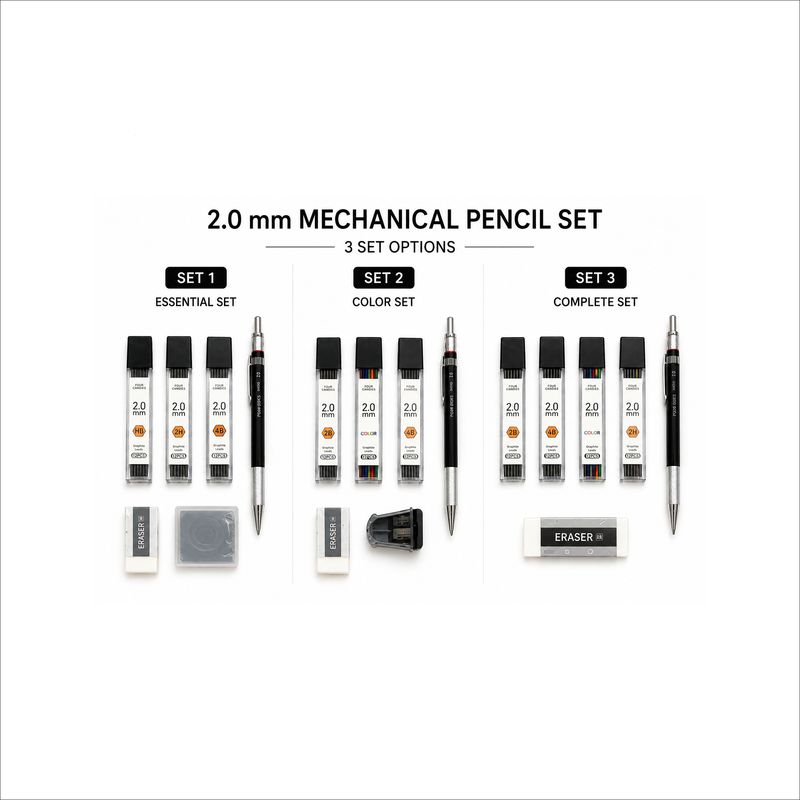 Four Candies 2.0 mm Mechanical Pencil Drawing Set (1 set)