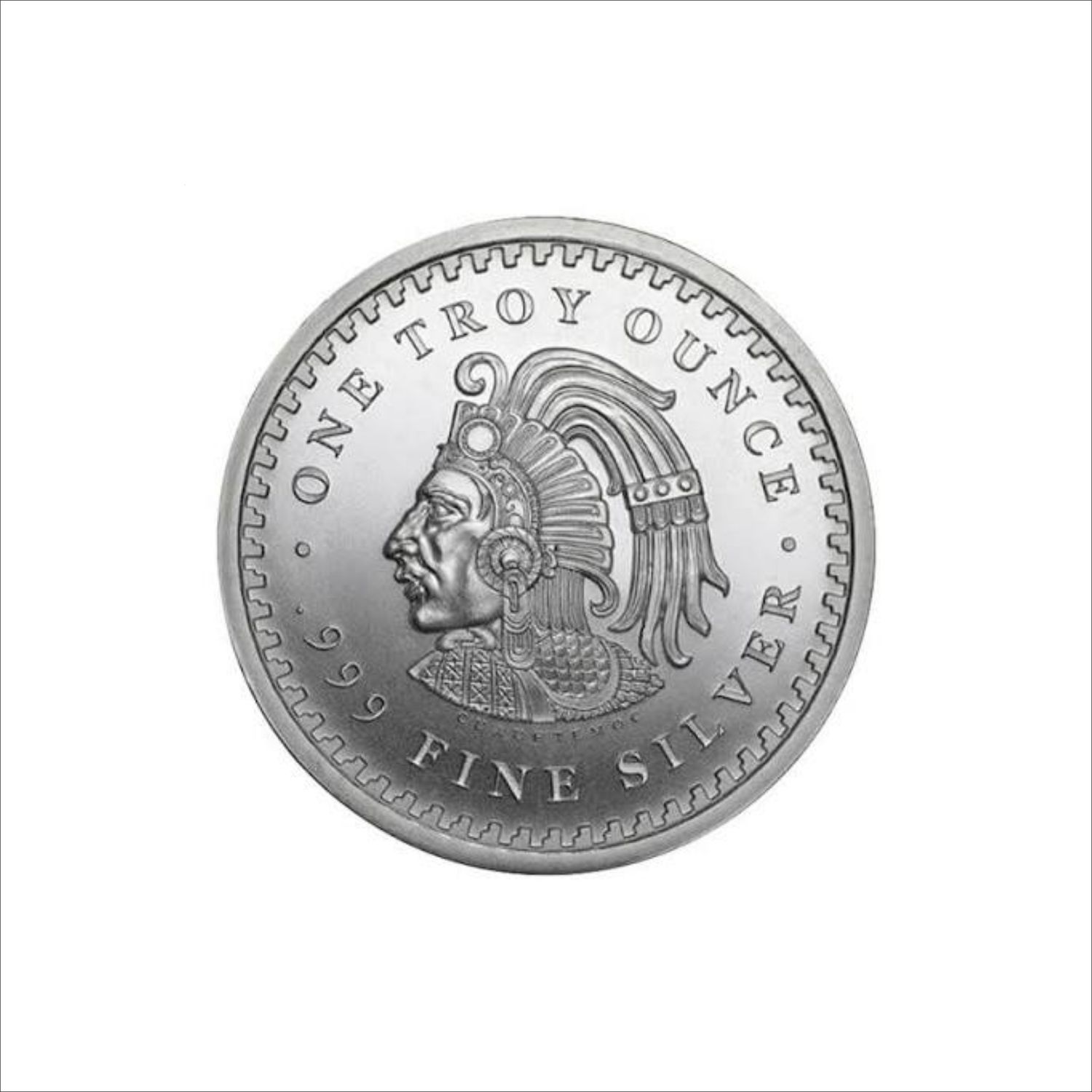 Aztec Calendar 1 Troy Ounce Silver Round – .999 Fine Silver