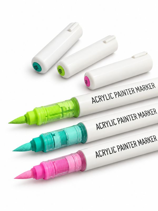 Acrylic Markers – 9 Colours, 1 mm
