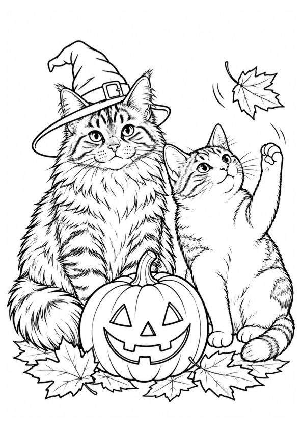 Halloween Cats-Pumpkin