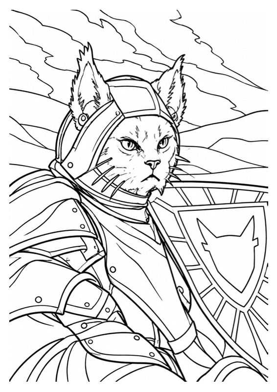 Medieval Cat Knight