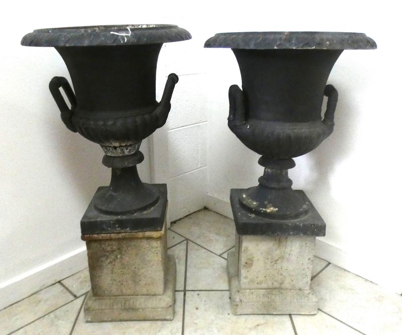 Cast Iron Garden Urns